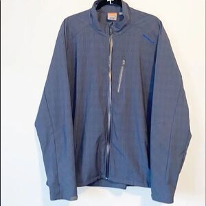 Merrell Mens Aeroblock Blue Striped Zip Up Jacket Size XL